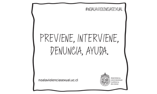 COMUNIDAD UC DICE NO A LA VIOLENCIA SEXUAL