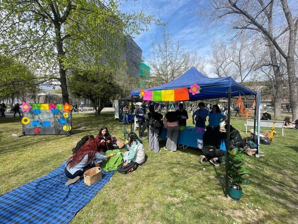 actividad en patio para hablar de salud mental